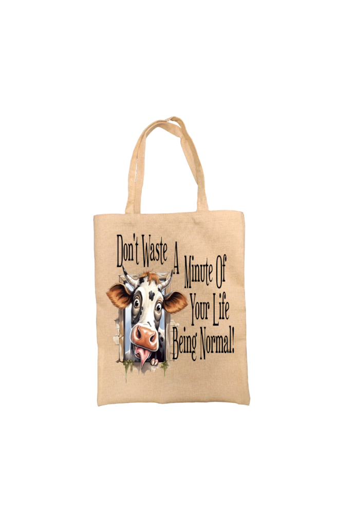 Cow Tote Bag, Cow Bag, Personalised Tote Bag